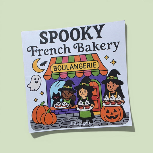 Spooky French Bakery: Boulangerie: Cozy Halloween Coloring Book