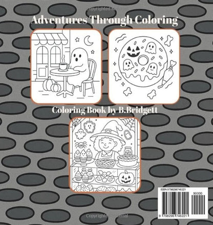 Spooky French Bakery: Boulangerie: Cozy Halloween Coloring Book