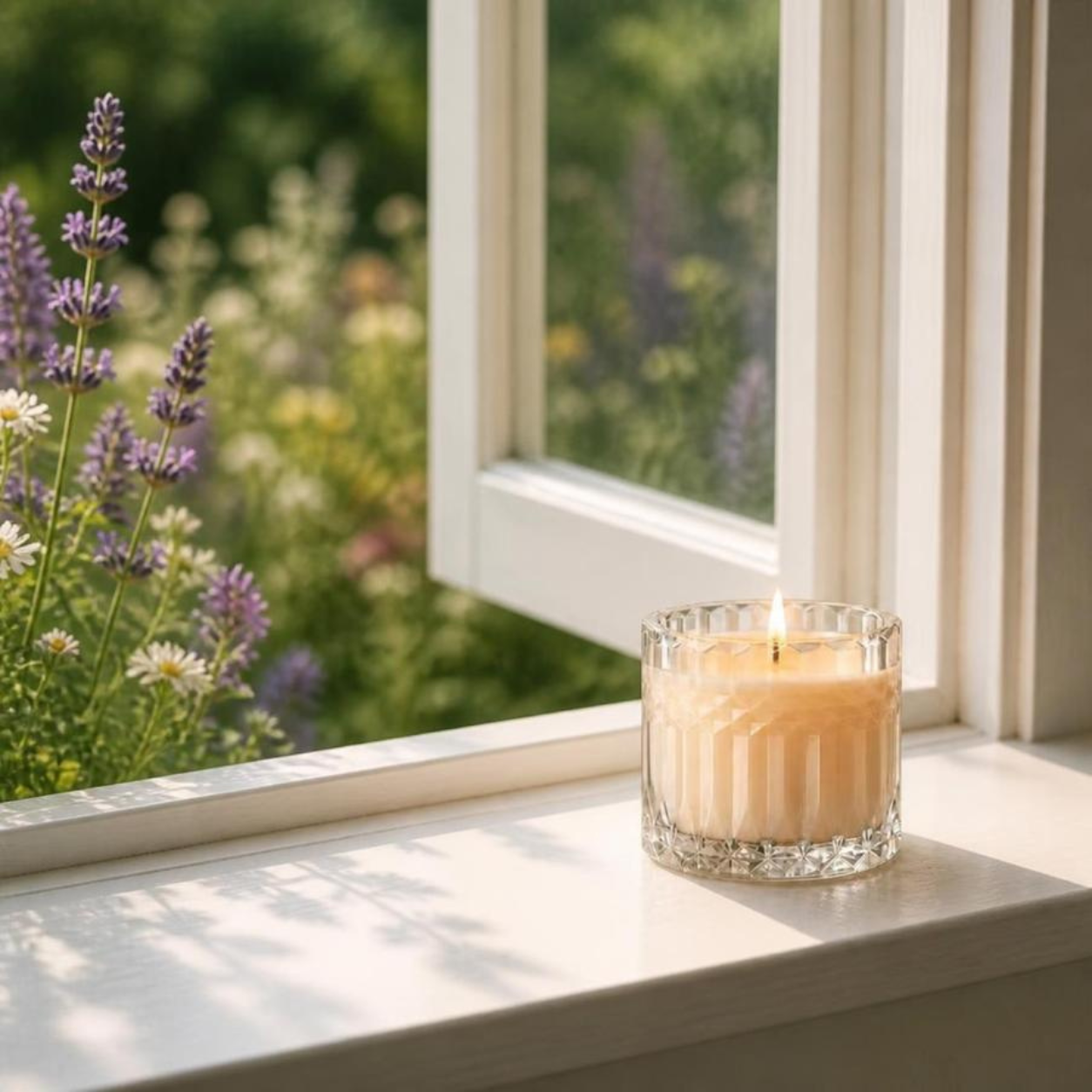 Sugar Bloom Crystal Candle